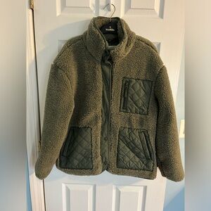 Green Sherpa Jacket